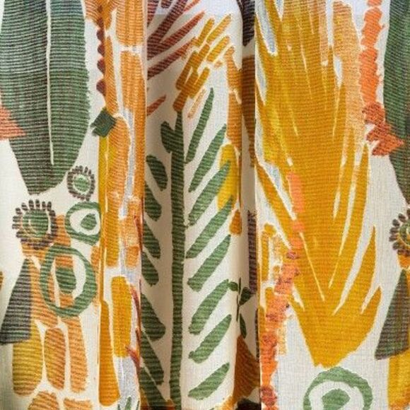 1pc 84"x54" Sheer Burnout Window Curtain Panel - O Brown - Picture 3 of 4